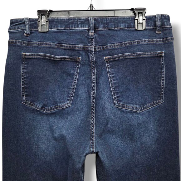 Soft Surroundings Skinny Ankle Jeans Womens 14 Petite Ultimate Denim High Rise - Picture 6 of 8